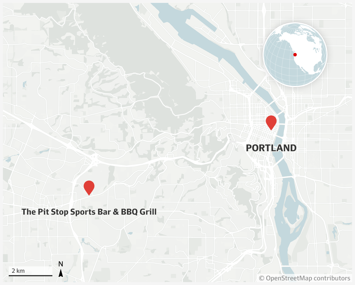 TLC ASX The Pit Stop sports bar in Oregon, Portland, is at the centre