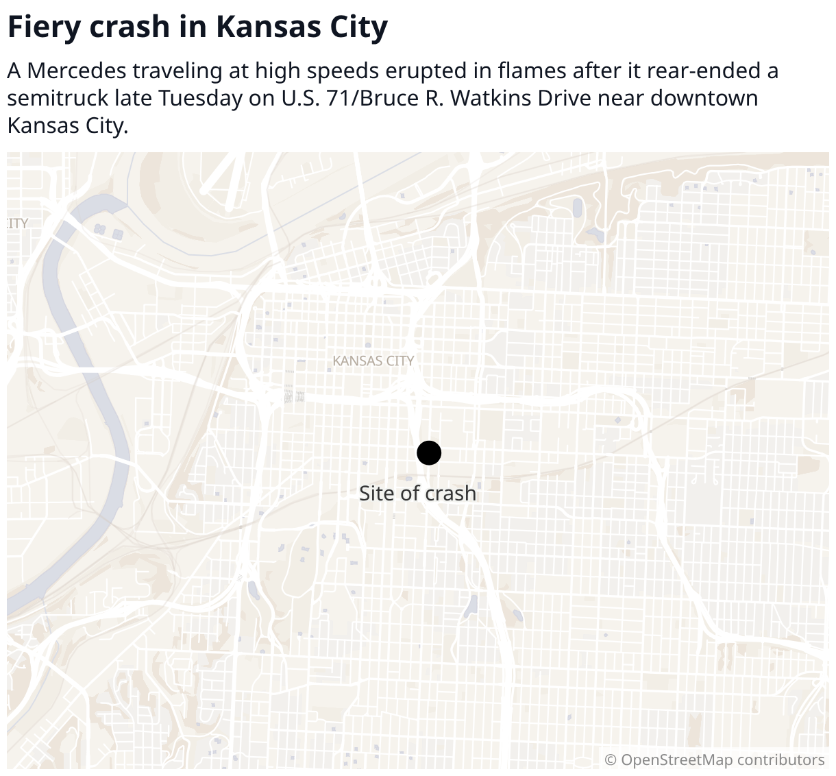 High-speed Mercedes slams into semitruck on U.S. 71 in KC | Kansas City ...