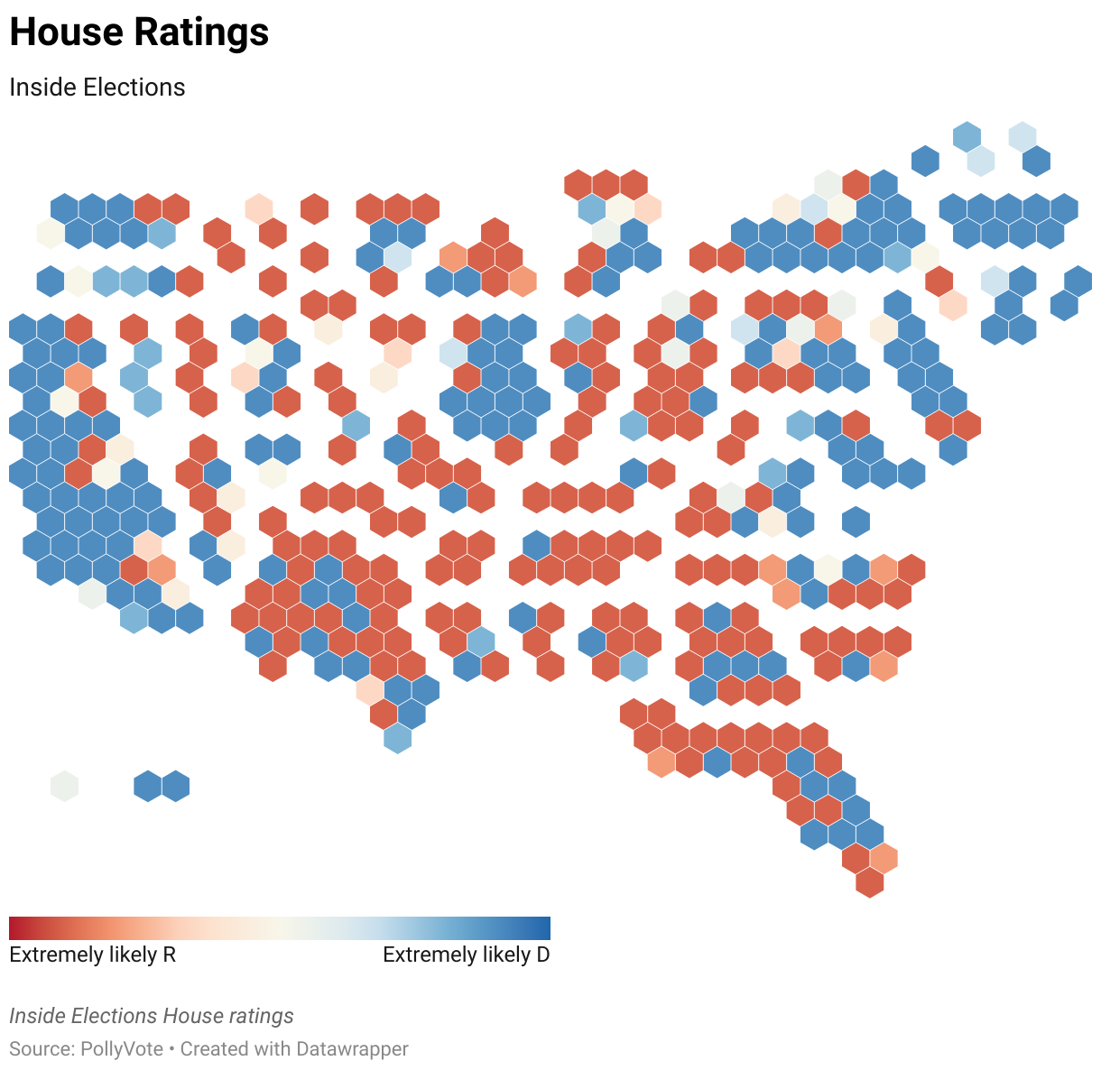 Inside Elections House ratings for the 2024 U.S. House of Representatives Election