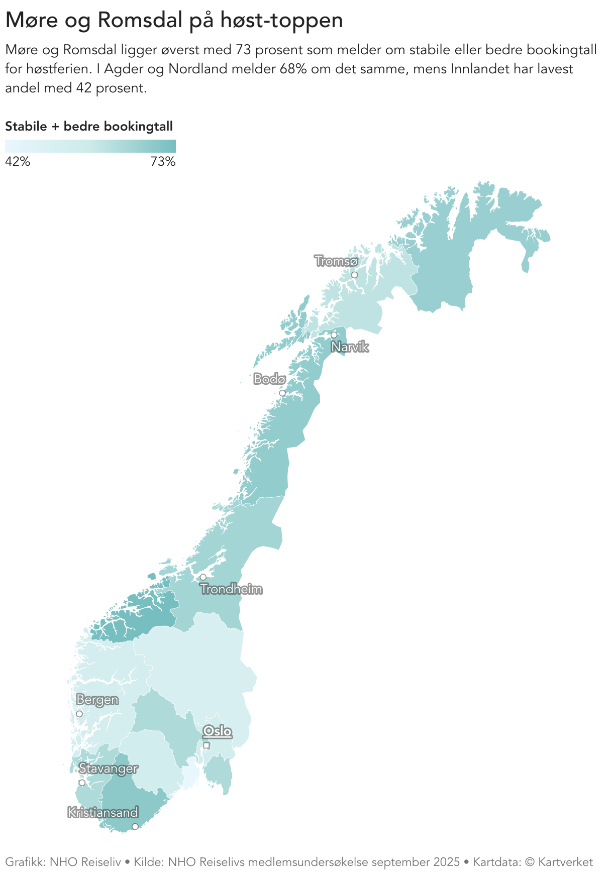 Møre og Romsdal på høst-toppen (Choropleth map)