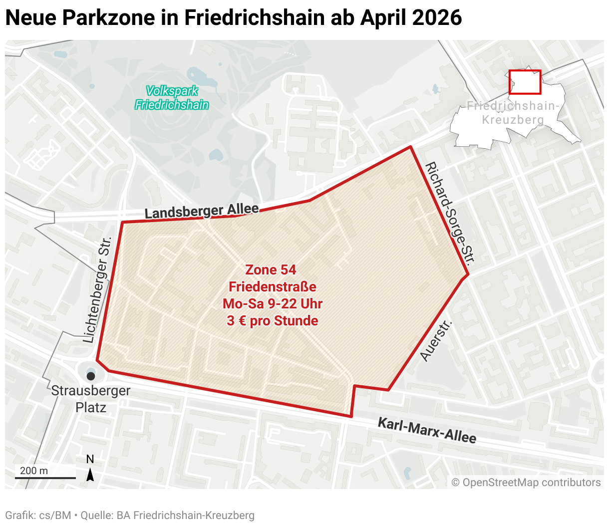 Berlin: Neue Parkzonen ab Montag – Karte zeigt, welche Kieze betroffen sind