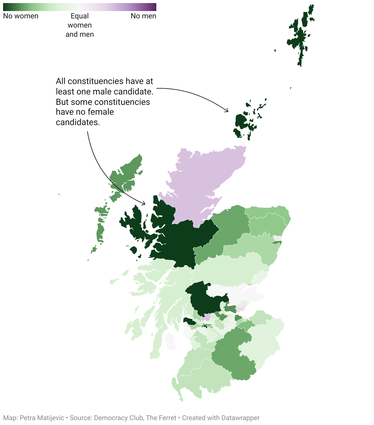 Almost a third of Scots constituencies have only one woman candidate standing… or none at all 2
