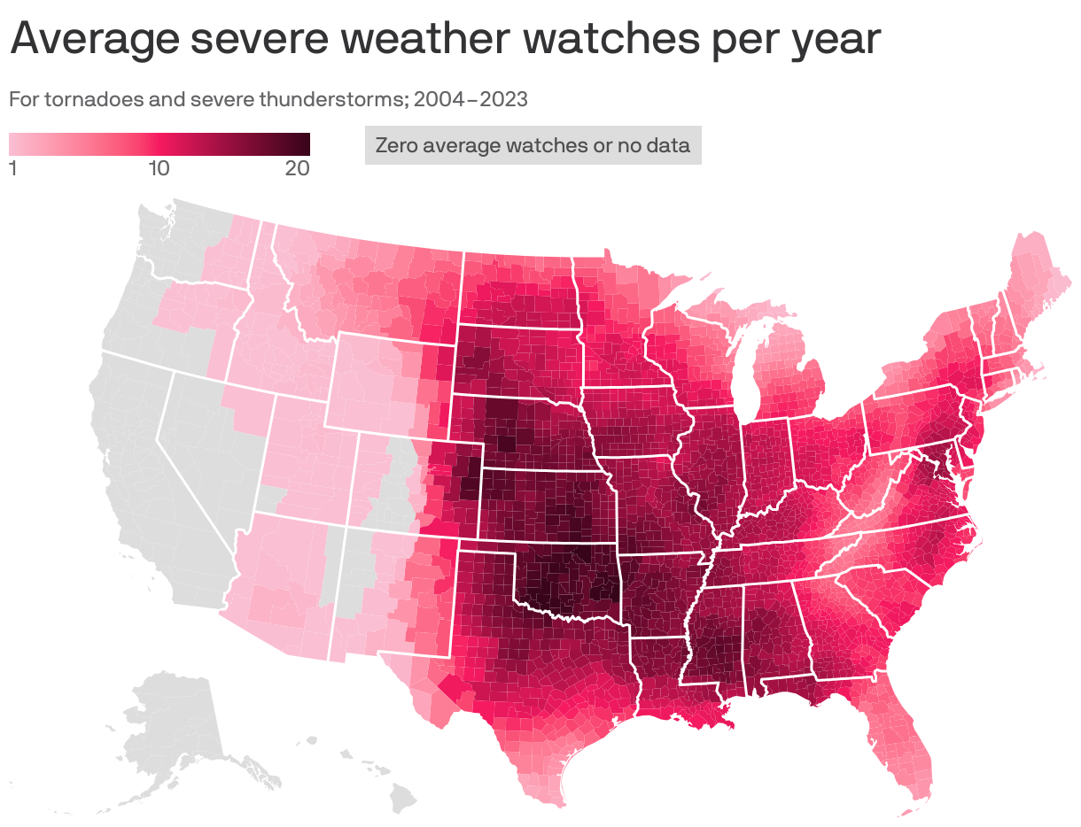 Colorado's severe weather threats, mapped - Axios Denver