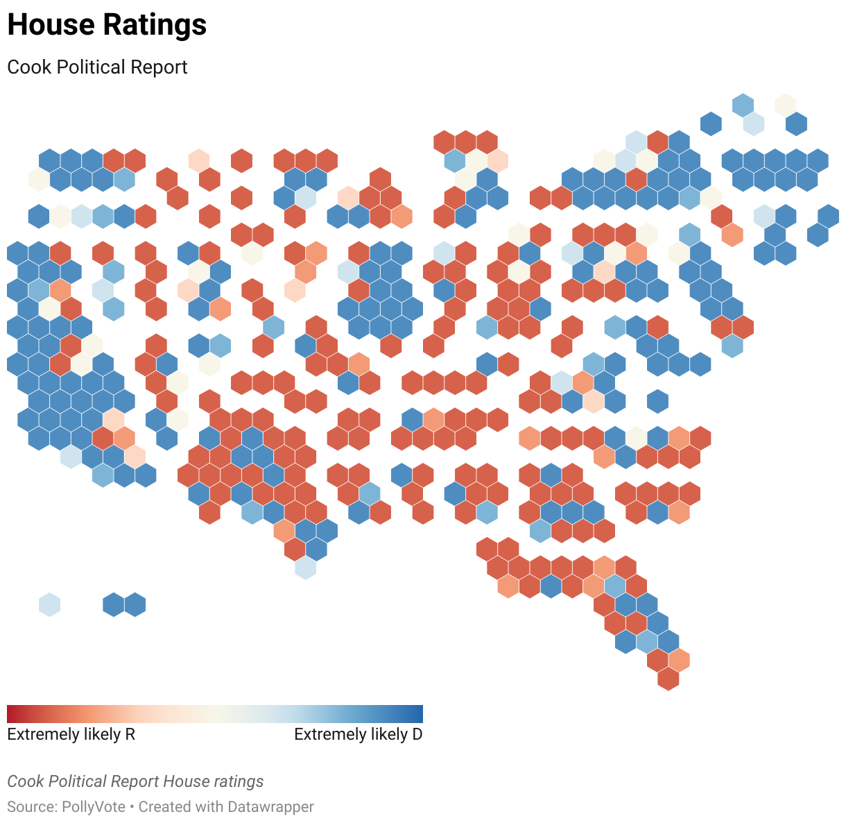 Cook Political Report House ratings for the 2024 U.S. House of Representatives Election