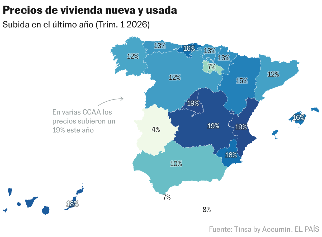 Precios de vivienda nueva y usada (Mapa coroplético)