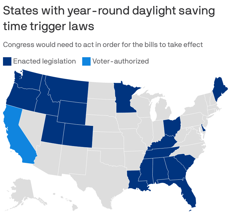 Which States Observe Daylight Saving Time and Which Don't? – NBC Chicago