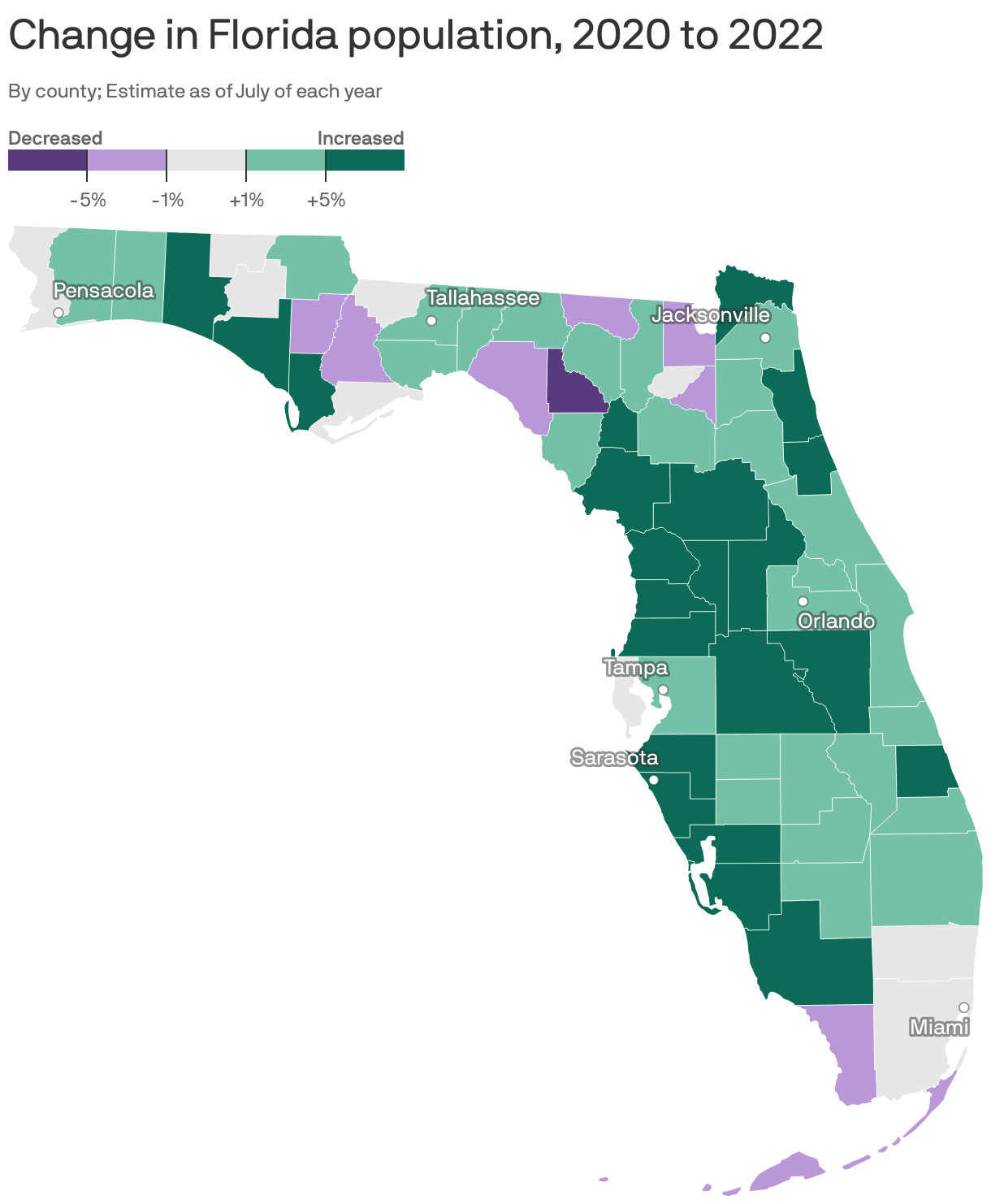 Tampa Bay counties drive Florida population growth Axios Tampa Bay