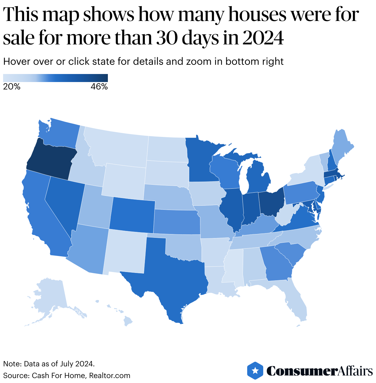 Consumer News: How long will it take to sell a home? It depends on the state where you live.