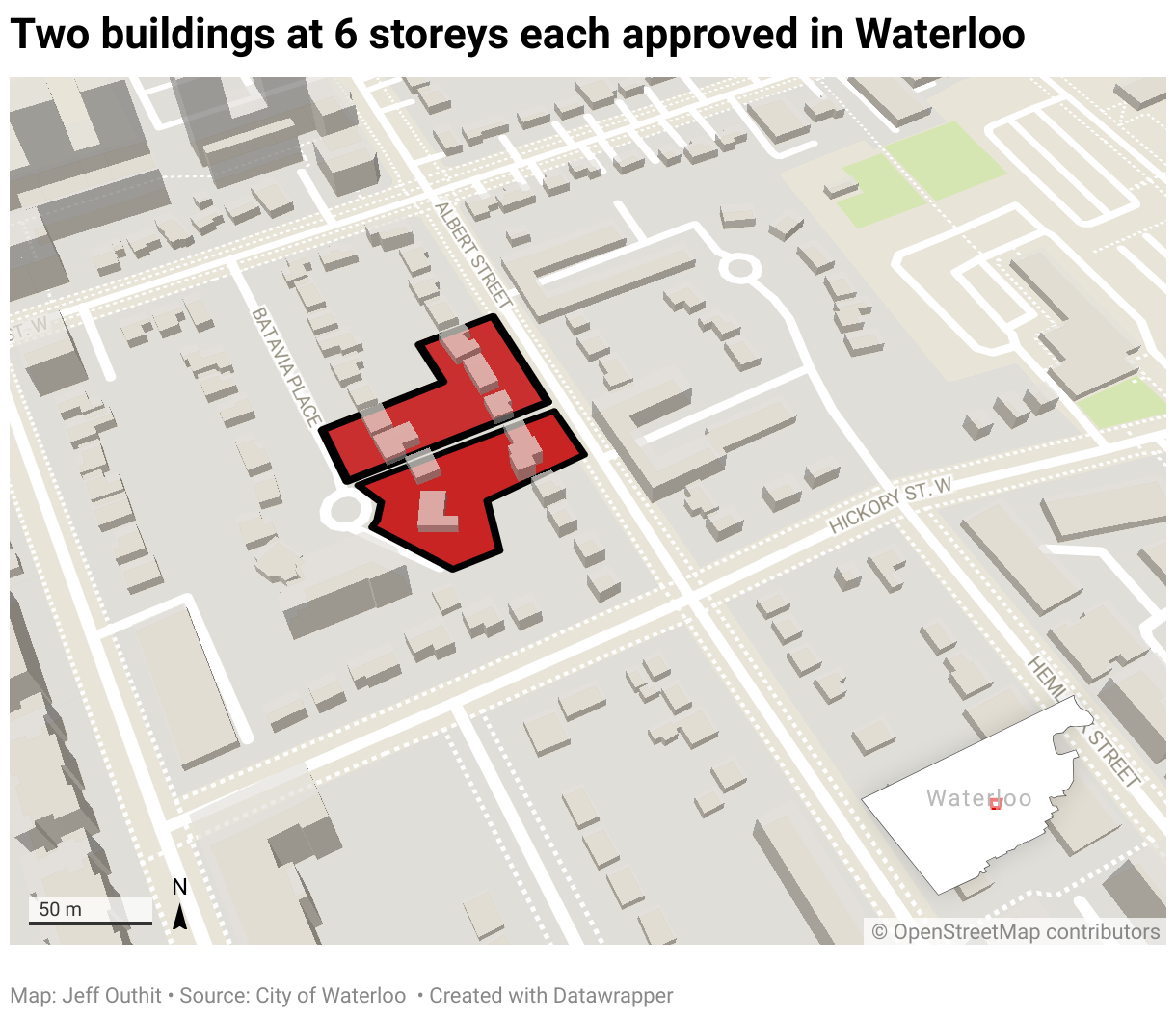 Waterloo OKs condo building in campus area