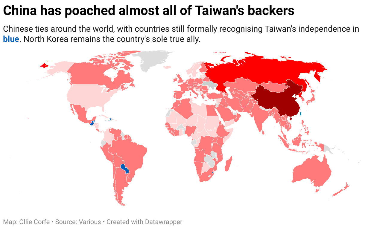 Xi Jinping's growing list of allies mapped as China's Taiwan takeover