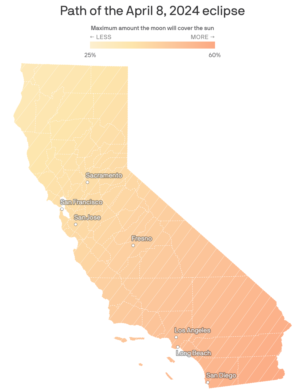 <span style="display: block;text-align: center;">Path of the April 8, 2024 eclipse</span>