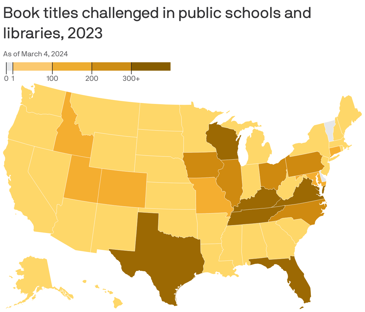 Book titles challenged in public schools and libraries, 2023