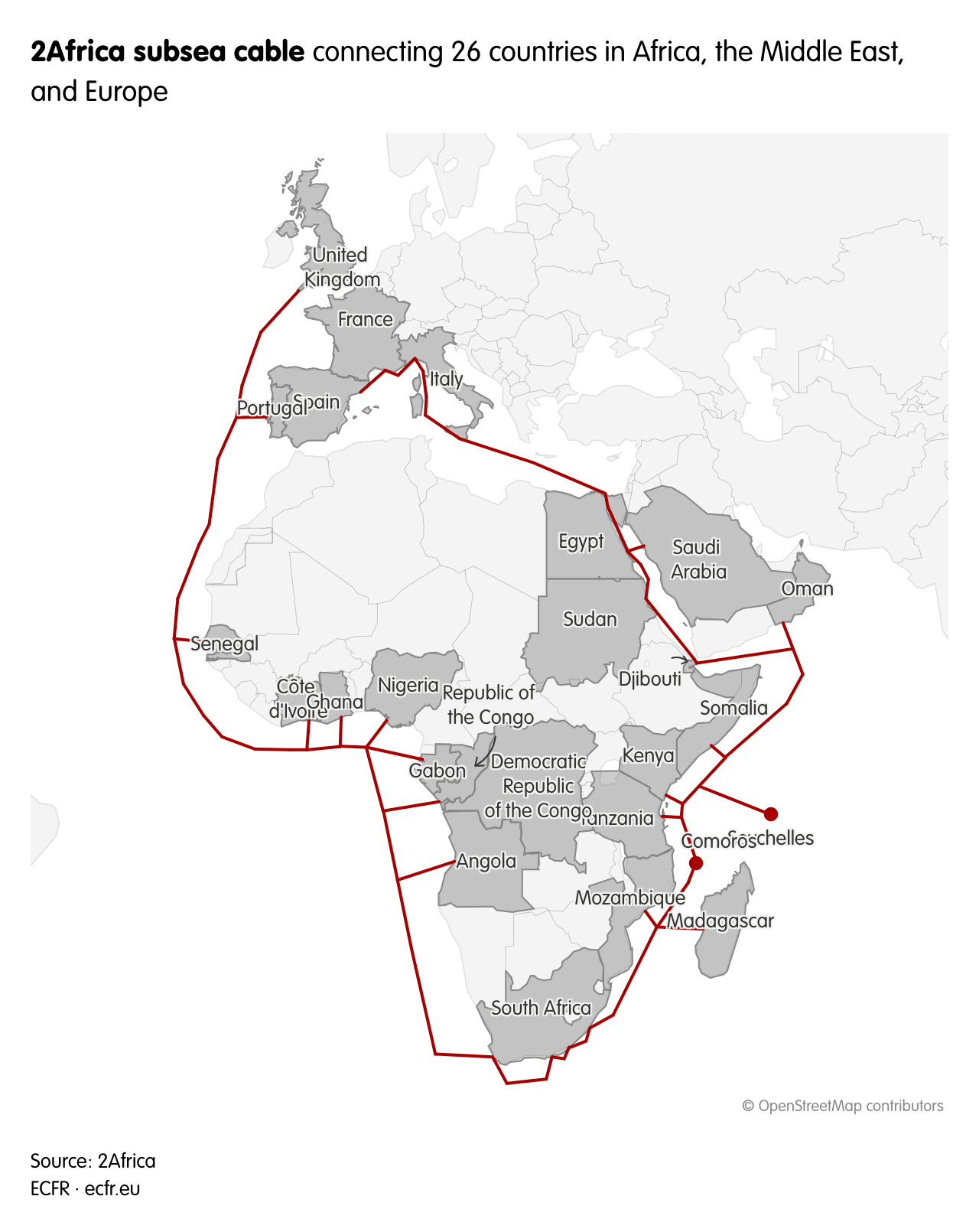 2Africa subsea cable