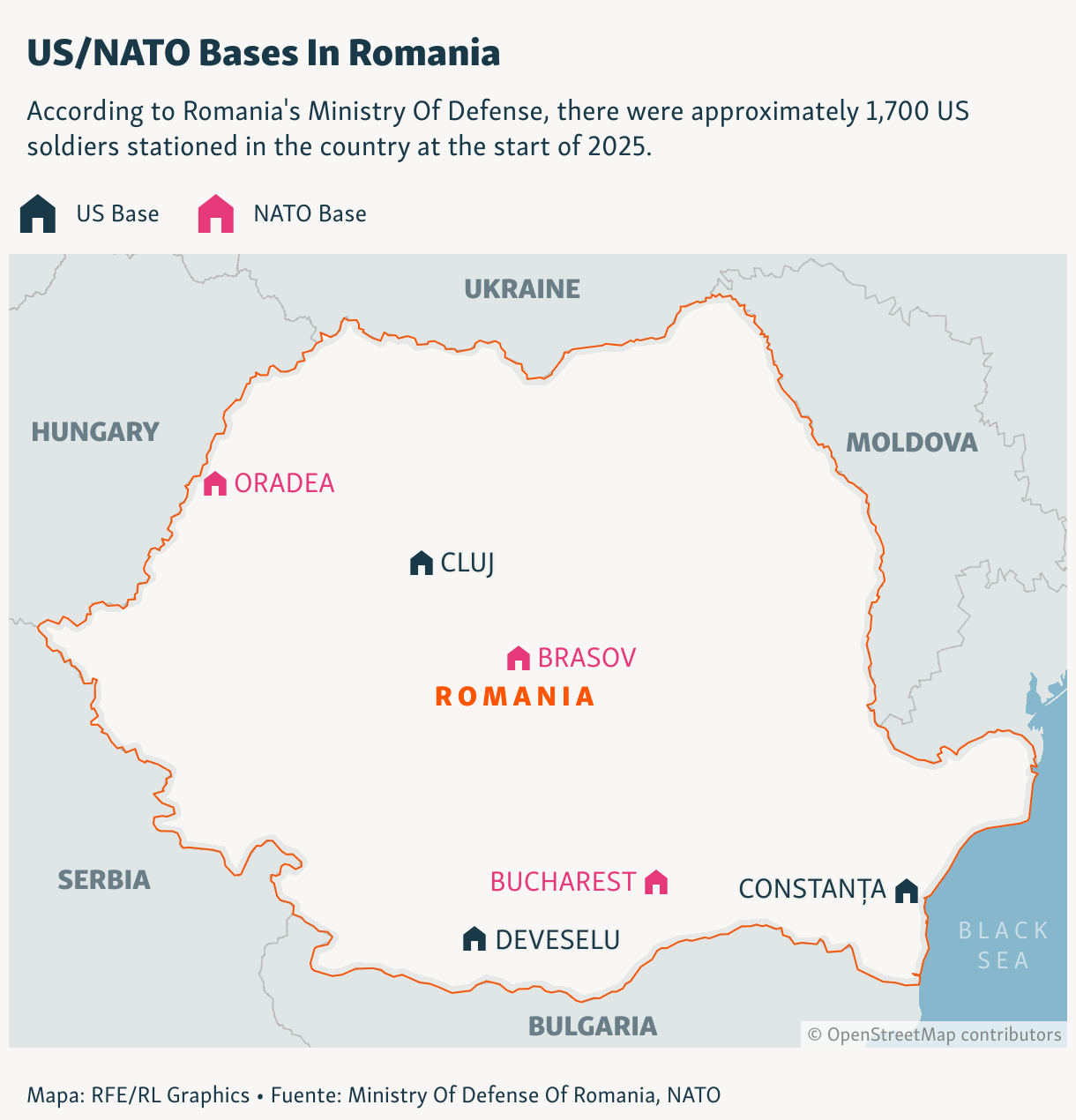 US/NATO Bases In Romania (Mapas de ubicación)
