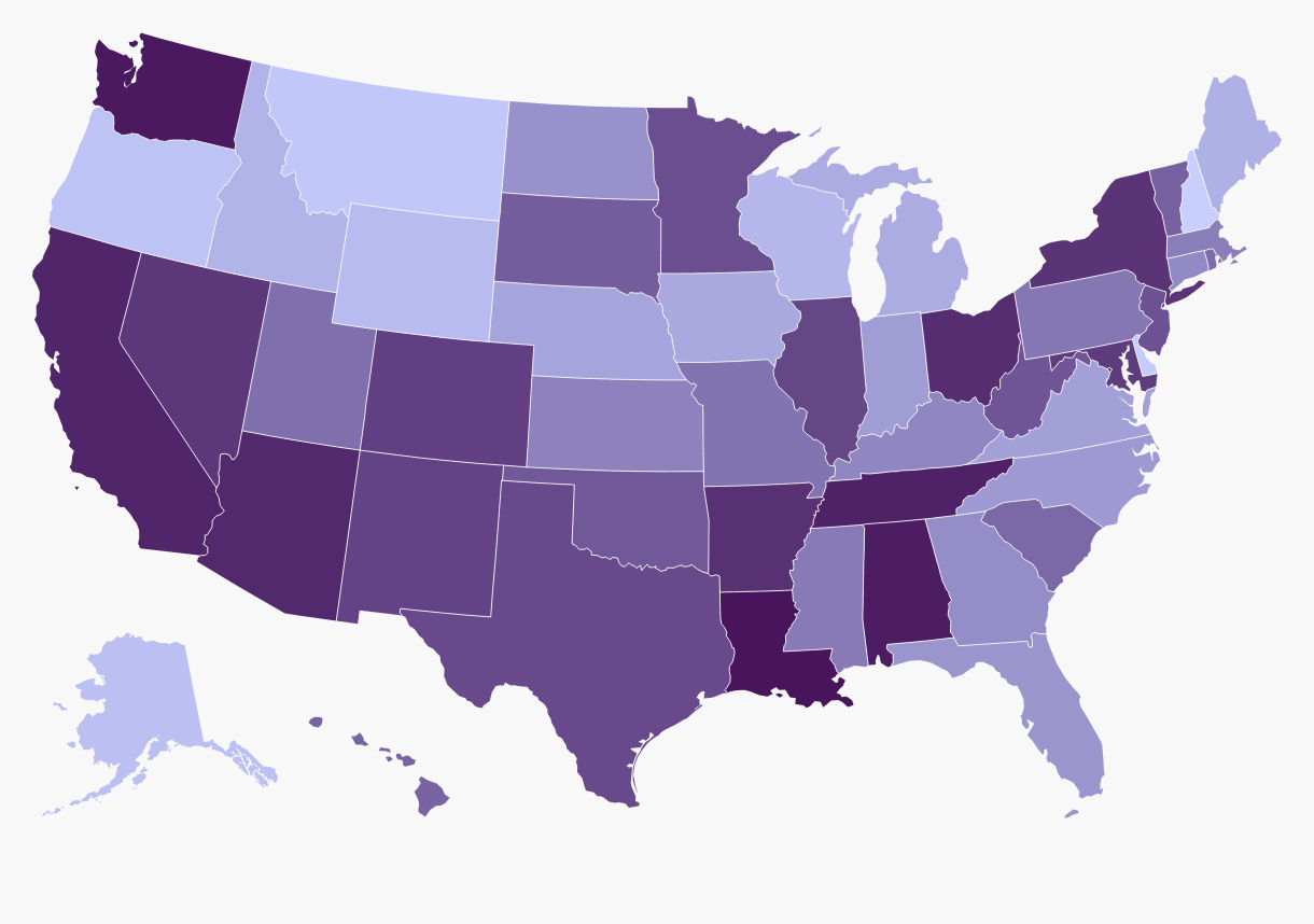 Choropleth map