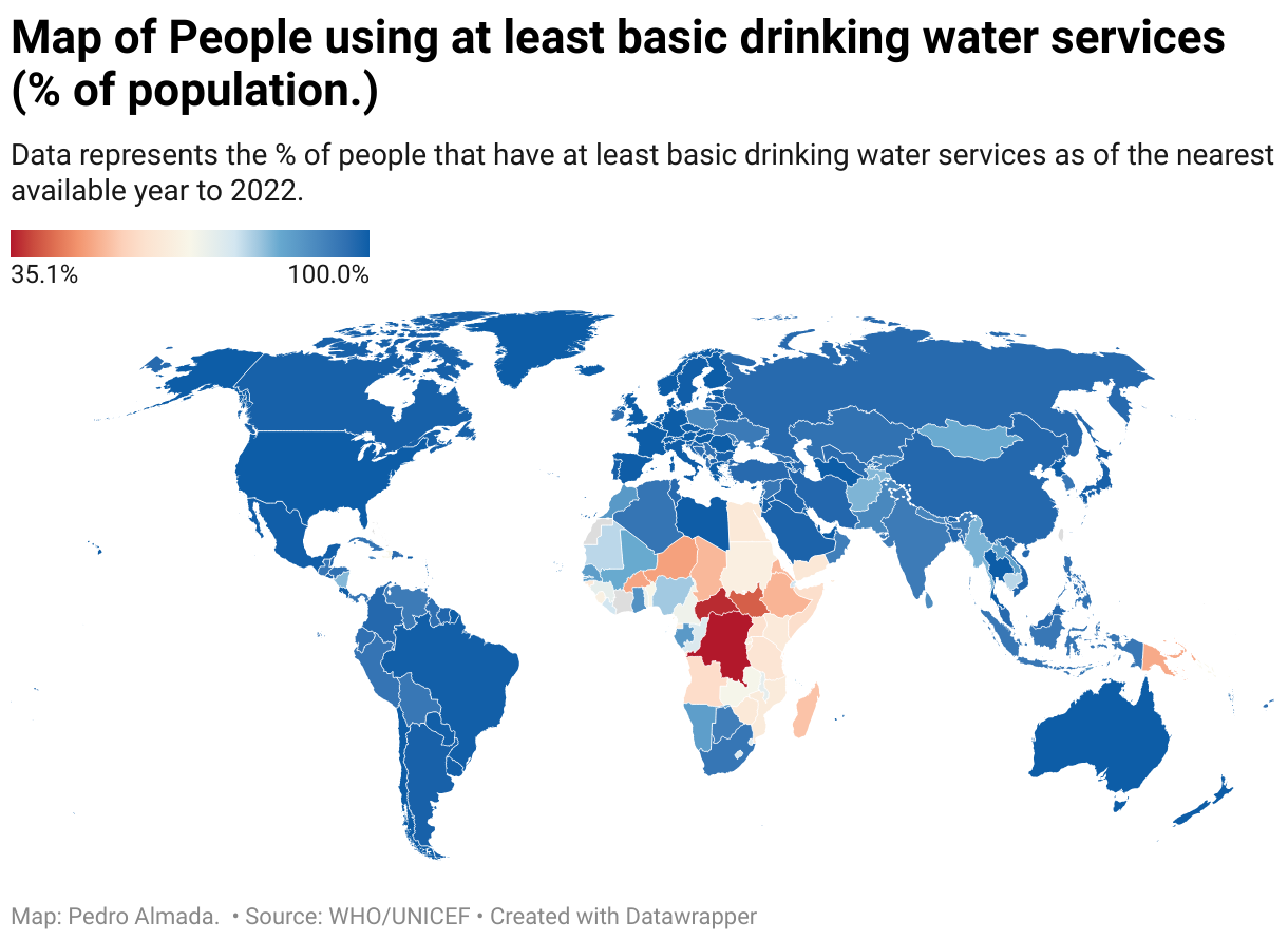 WHO/UNICEF Joint Monitoring Programme (JMP) for Water Supply, Sanitation and Hygiene.