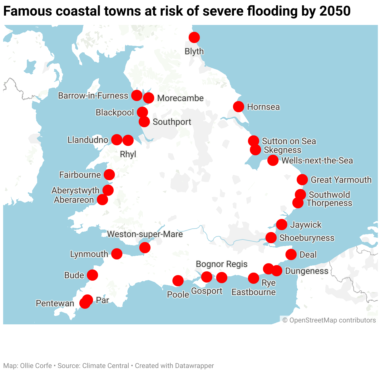 Map of at-risk coastal towns.