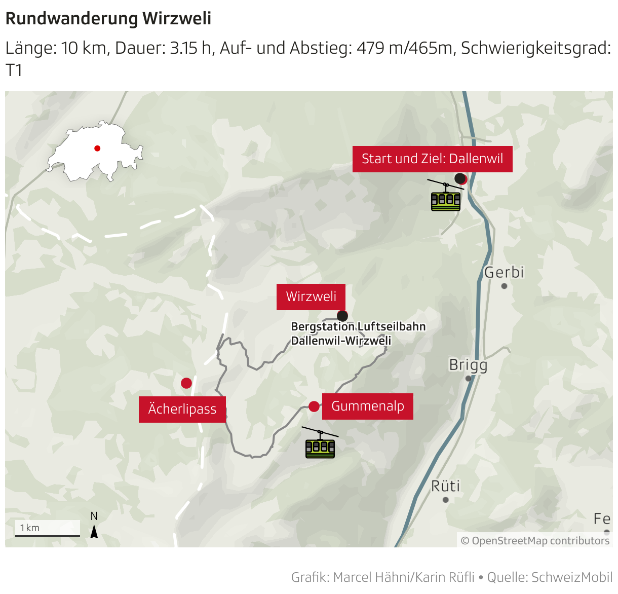 Rundwanderung Wirzweli (Locator-Karte)