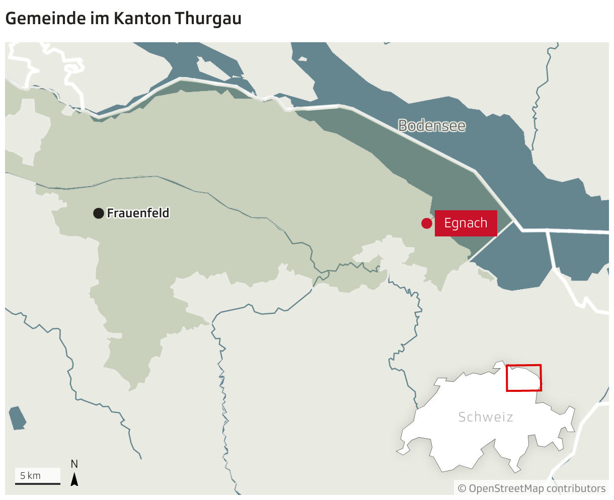 Gemeinde im Kanton Thurgau (Locator-Karte)