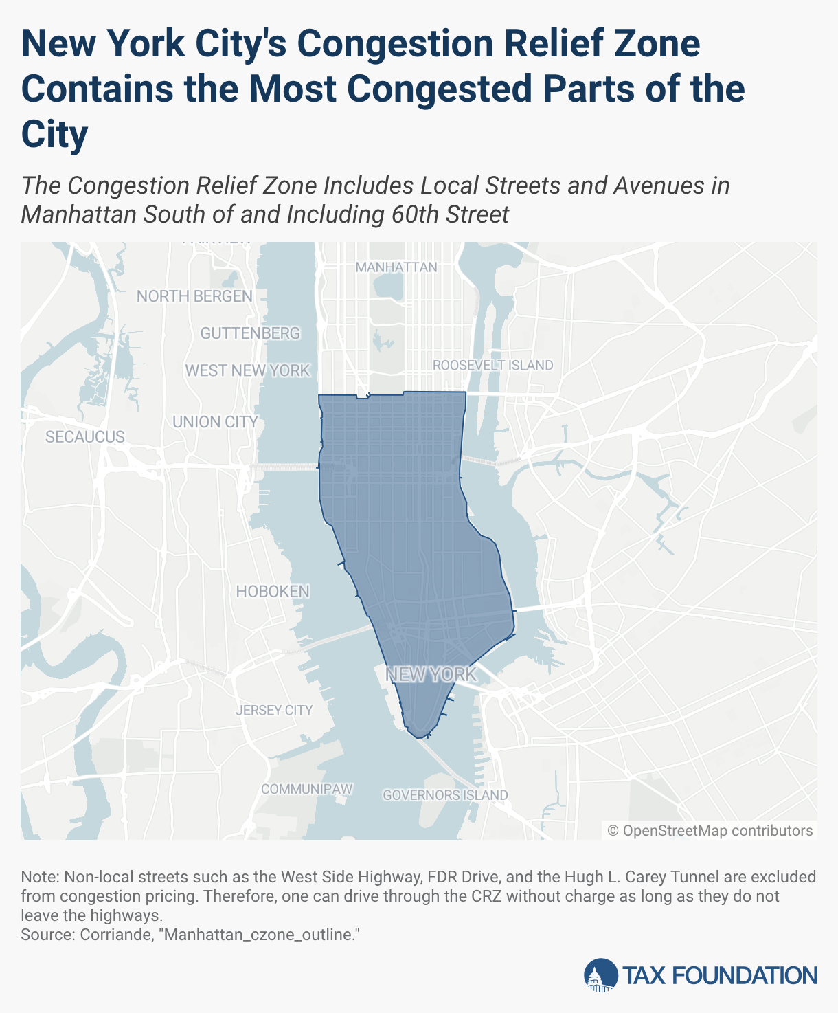 New York City's Congestion Relief Zone Contains the Most Congested Parts of the City (Locator map)