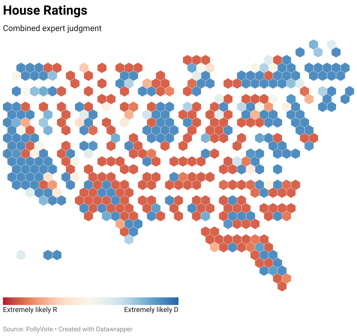 combined expert judgment House ratings for the 2024 U.S. House of Representatives Election