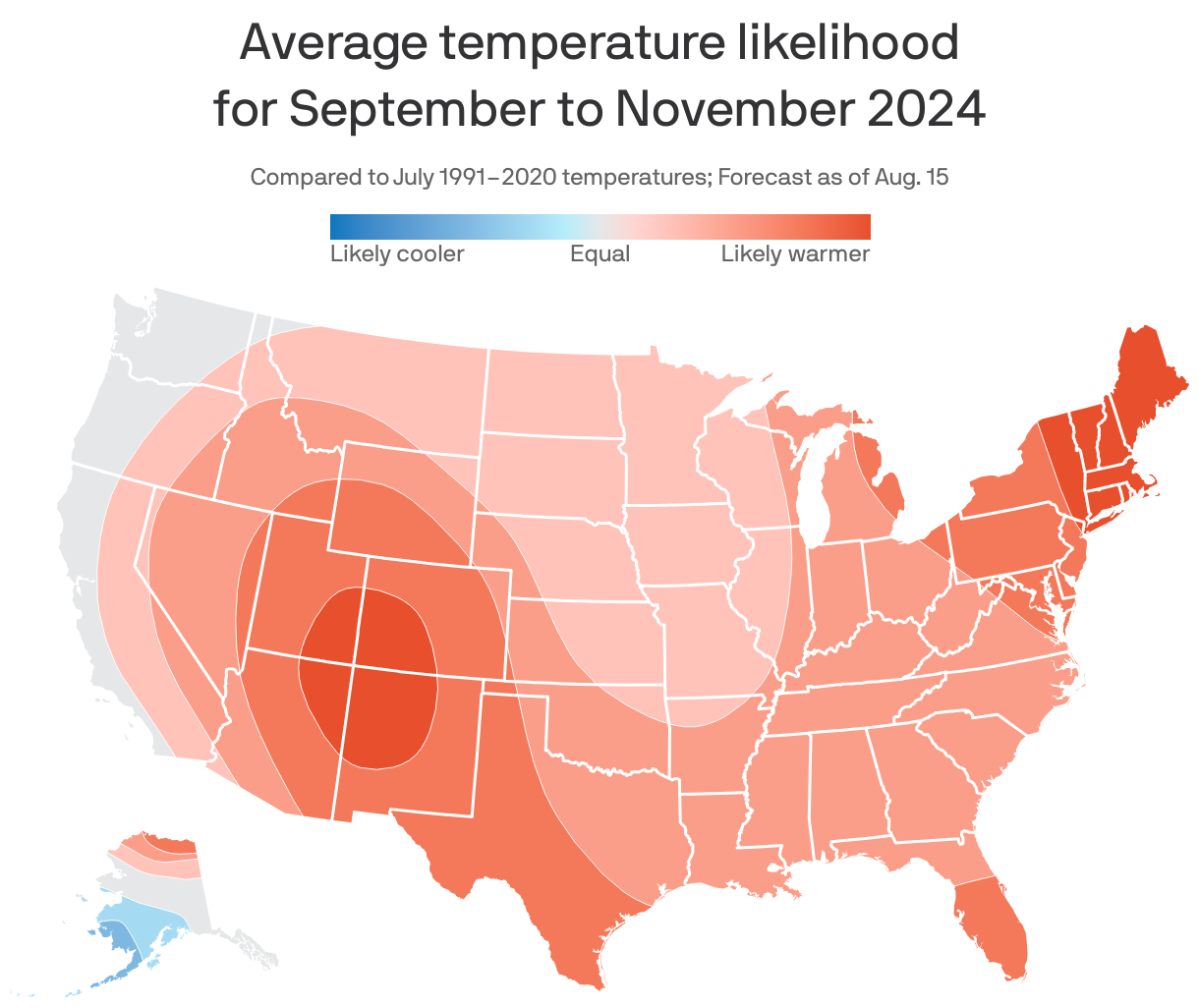 Virginia fall forecast: warmer-than-average temperatures expected ...