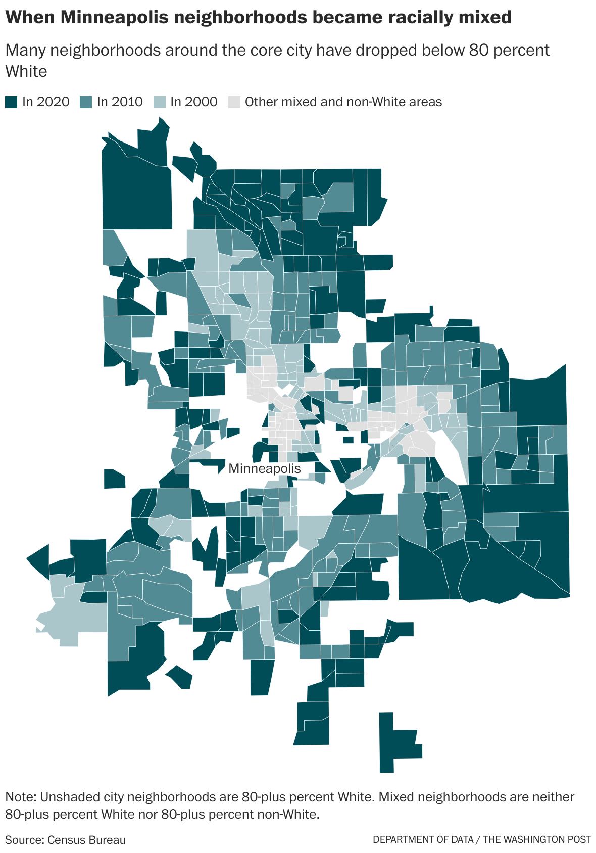 Most Americans now live in mixedrace neighborhoods, census data shows