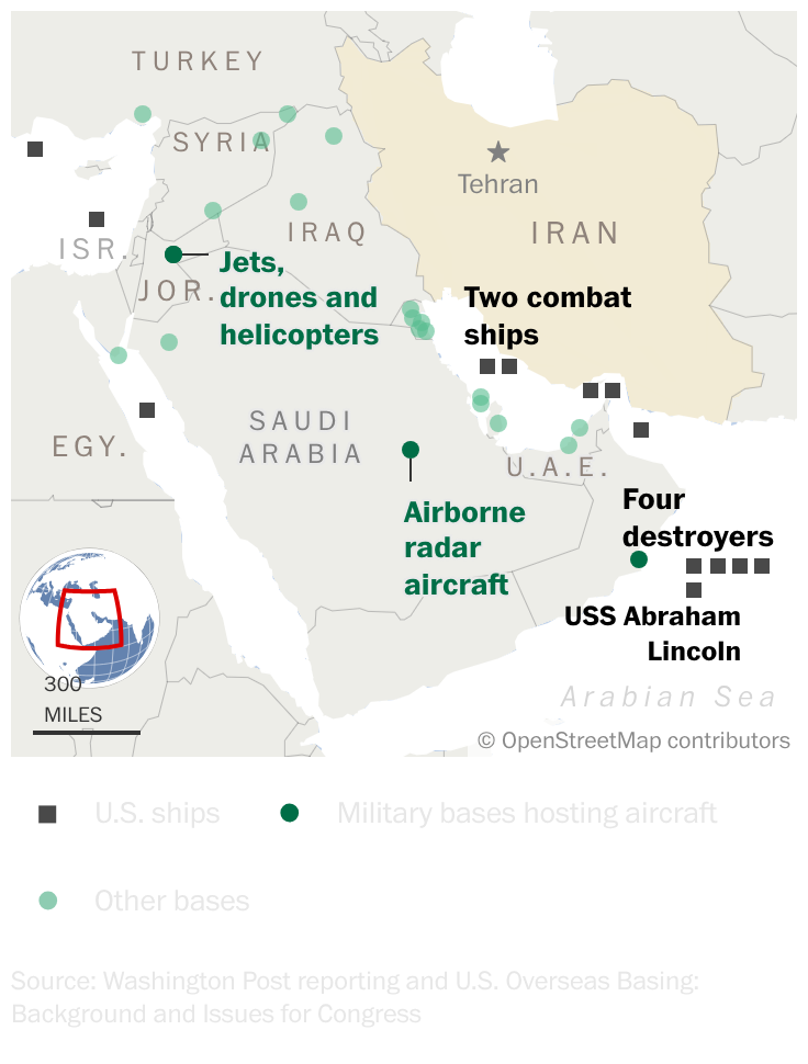 Trump appears ready to attack Iran as U.S. strike force takes shape ...