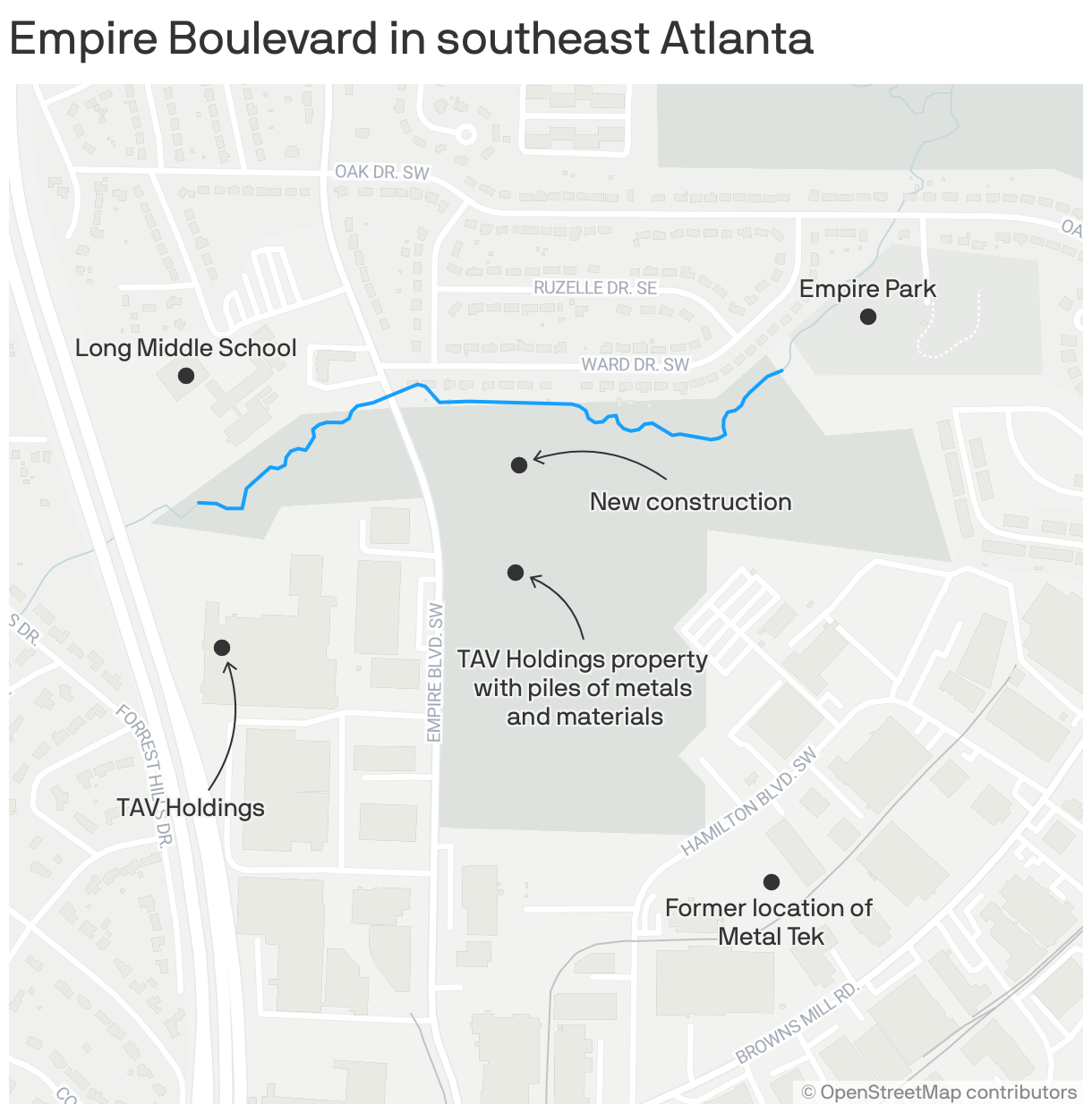 Empire Boulevard in southeast Atlanta