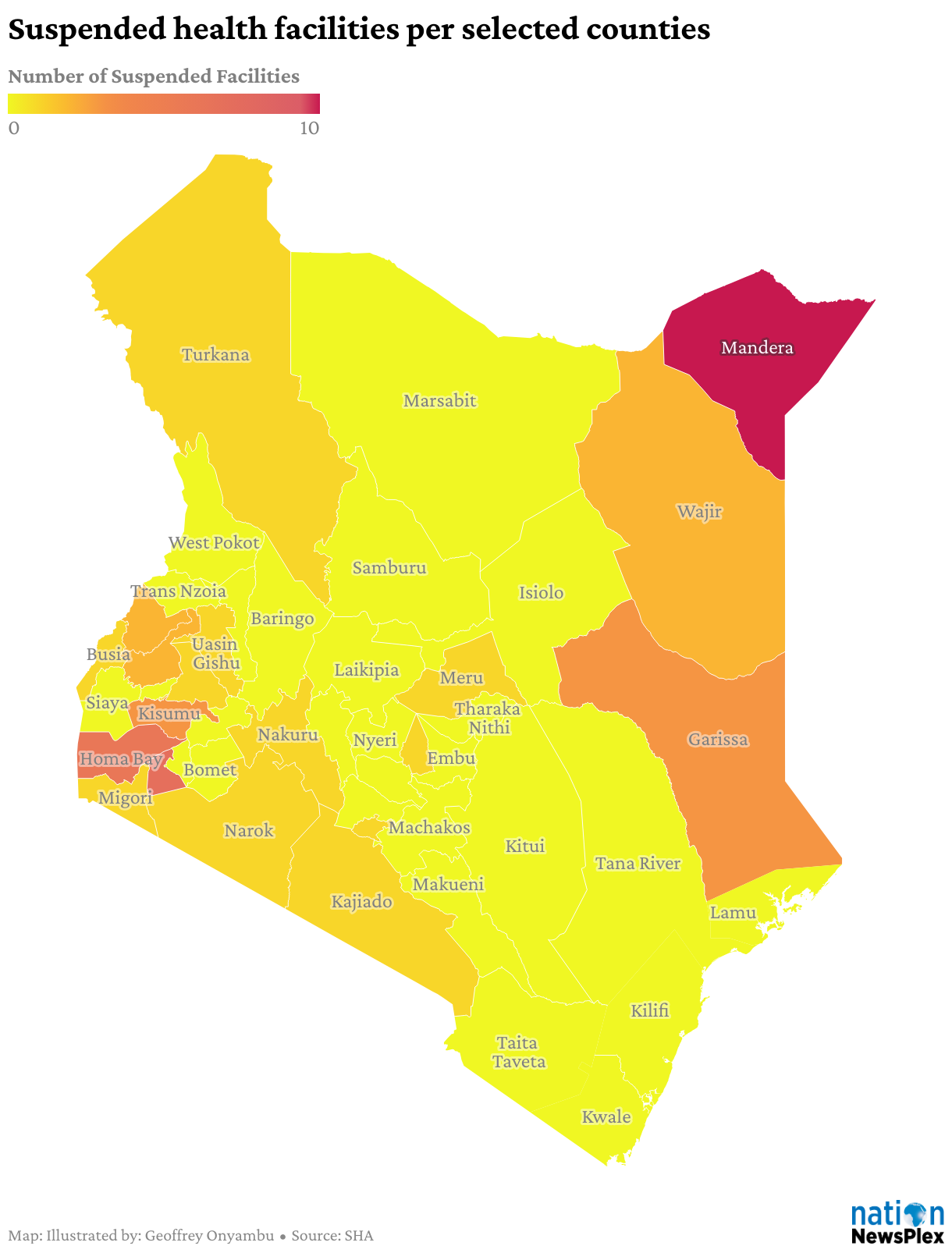 In accordance with the provisions of the Social Health Insurance
Act, the 45 health facilities set out in the Schedule shall not be entitled to
any benefit from the Social Health Authority during the period of their
suspension.