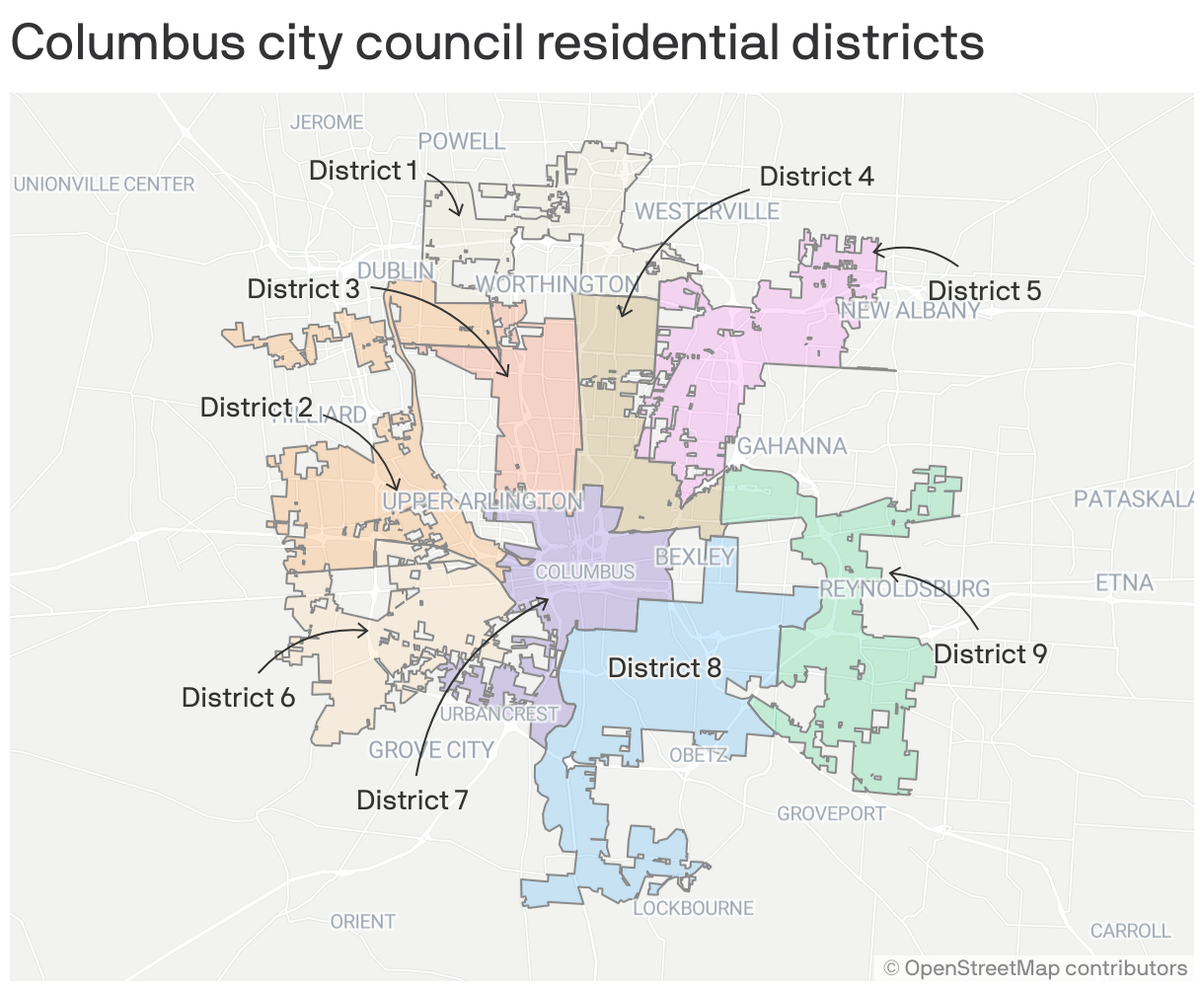 2023 Election Columbus City Council races feature new districts