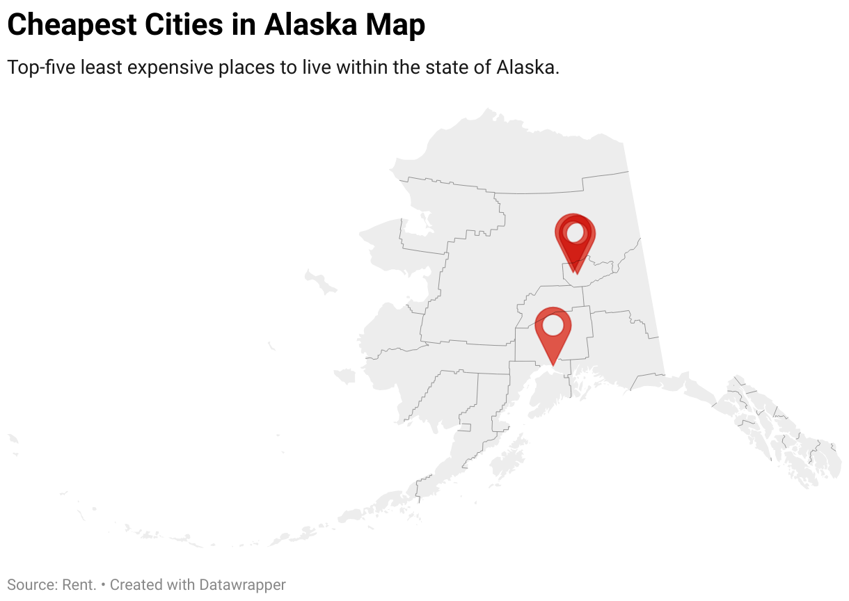 Cheapest Places to Live in Alaska
