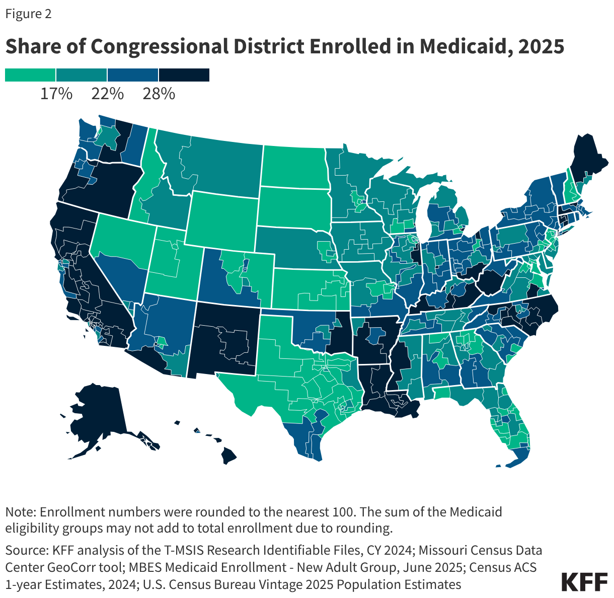 Congressional District Interactive Map: Medicaid Enrollment by Eligibility Group