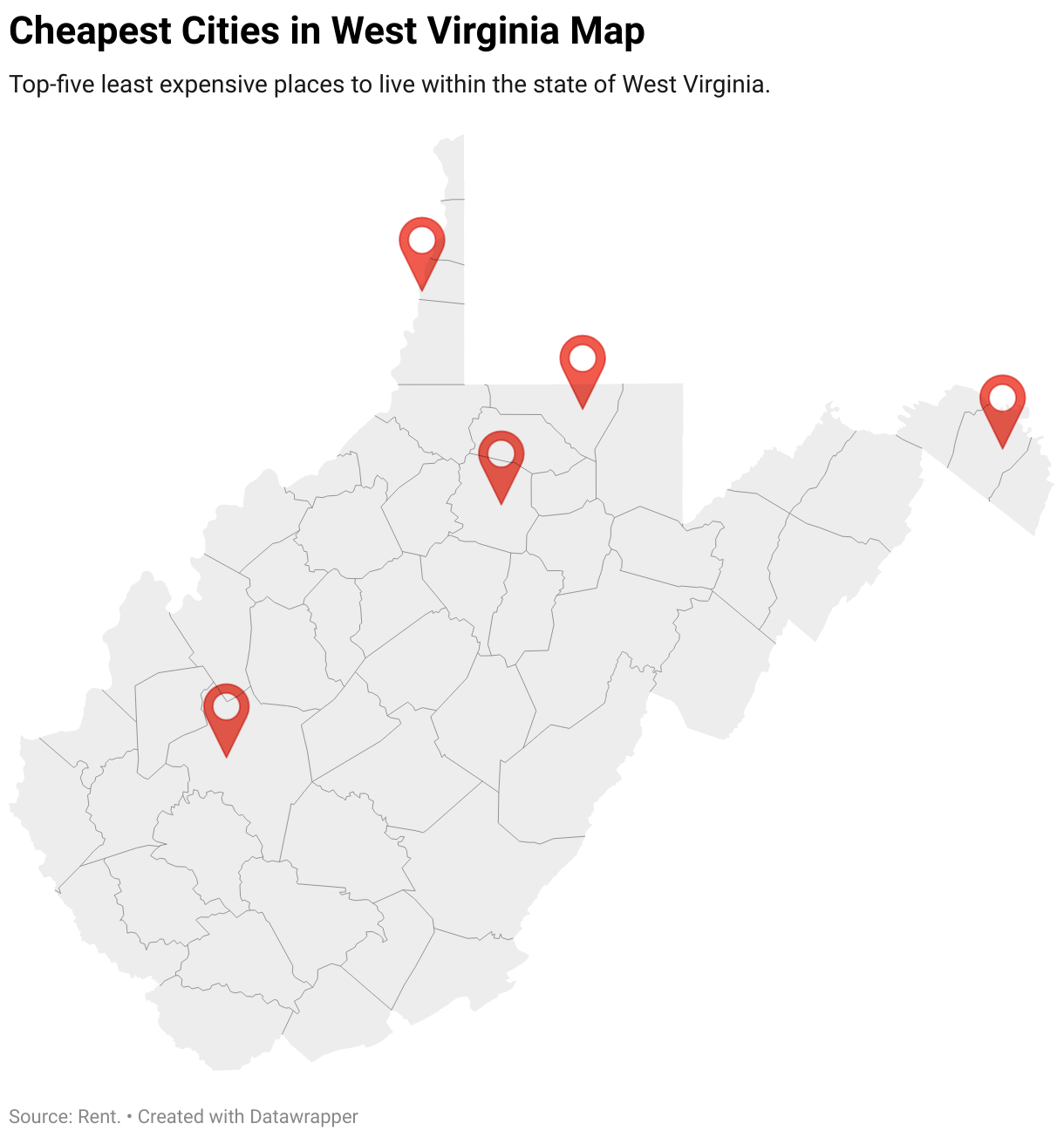 Cheapest Places to Live in West Virginia
