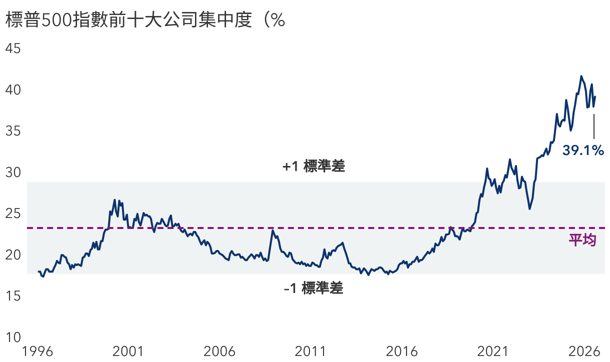 少數個股正推動市場趨向高度集中 