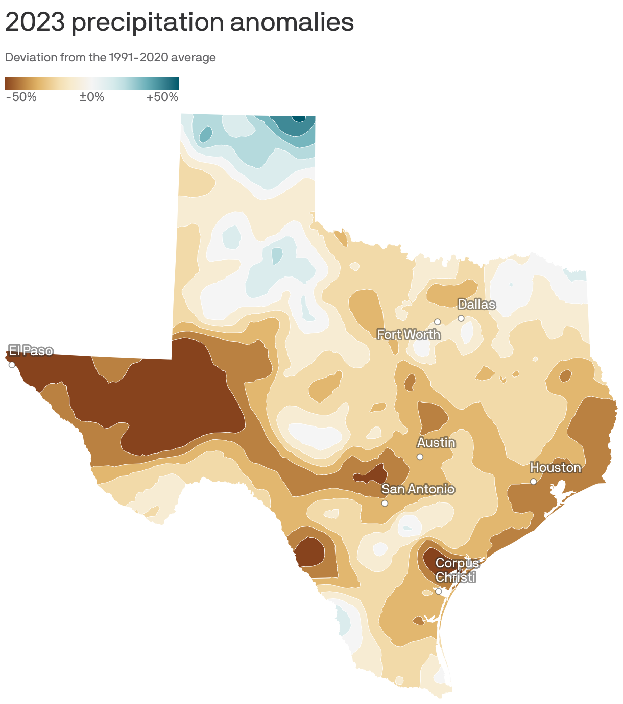 2023 precipitation anomalies