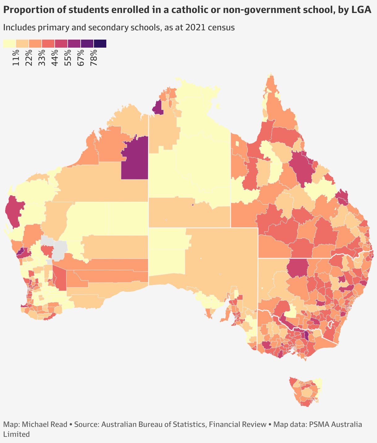 How much do private schools cost in Australia?