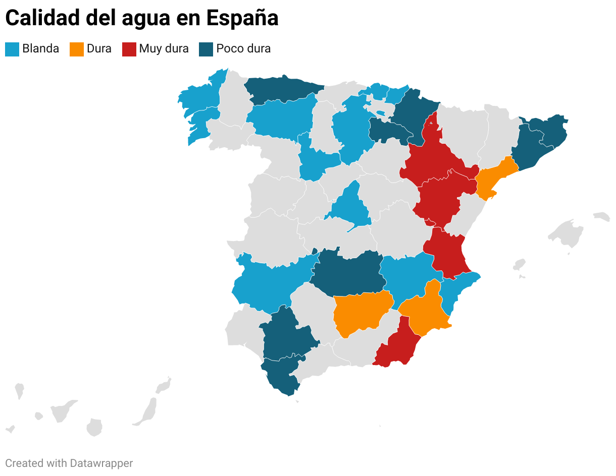¿Dónde está el mejor agua del grifo en España?
