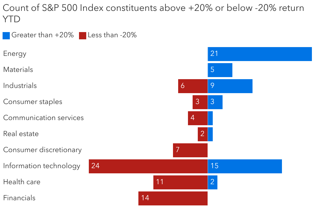 Investing in leading and beaten-down sectors calls for selectivity