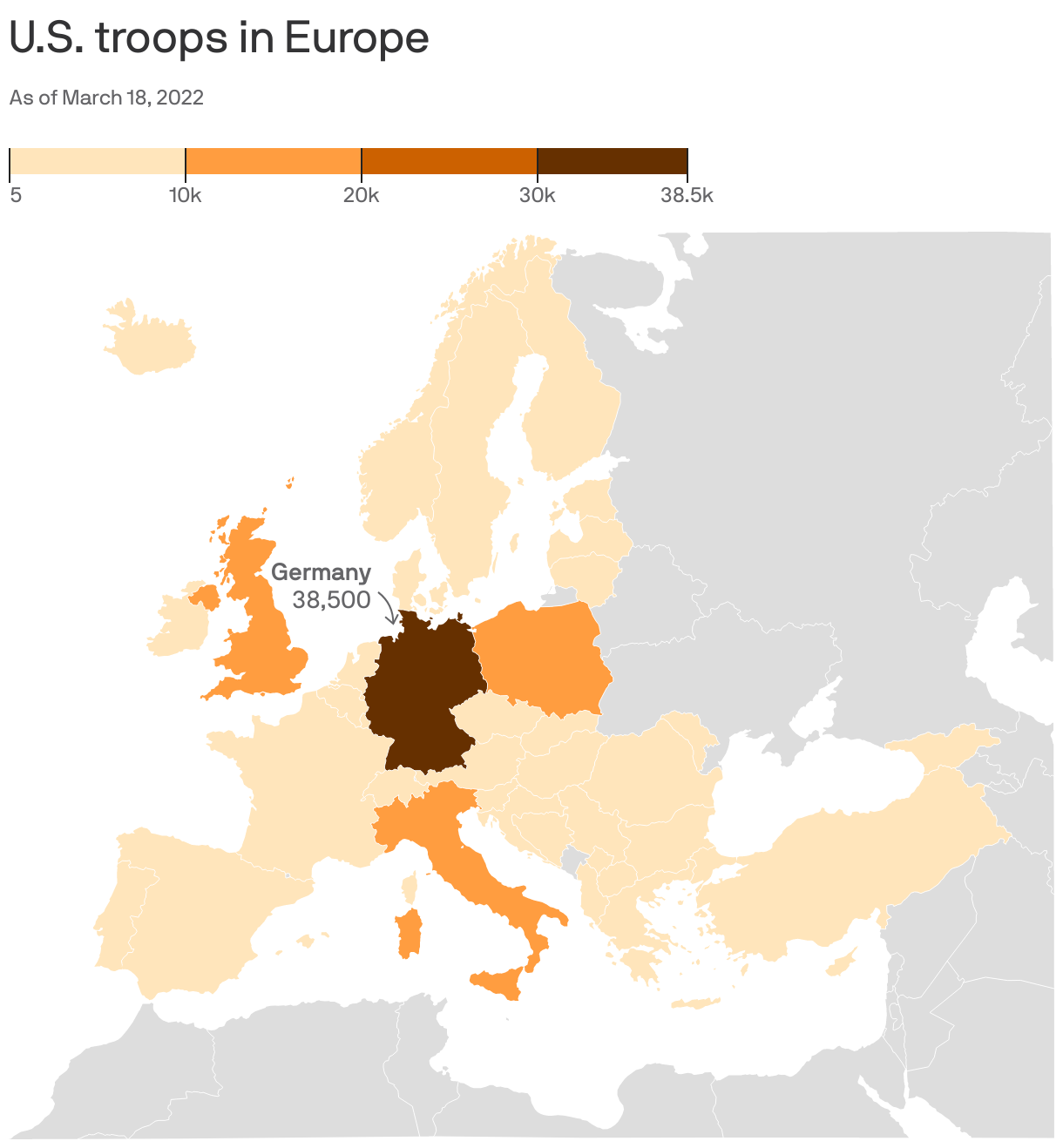 U.S. troops in Europe