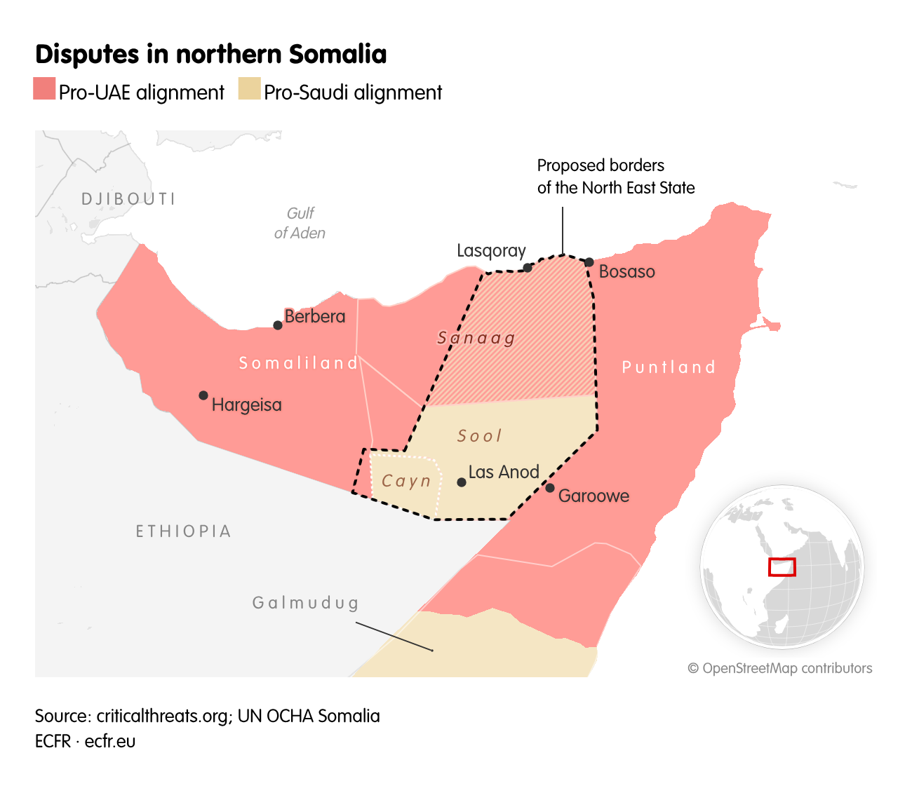 Disputes in northern Somalia