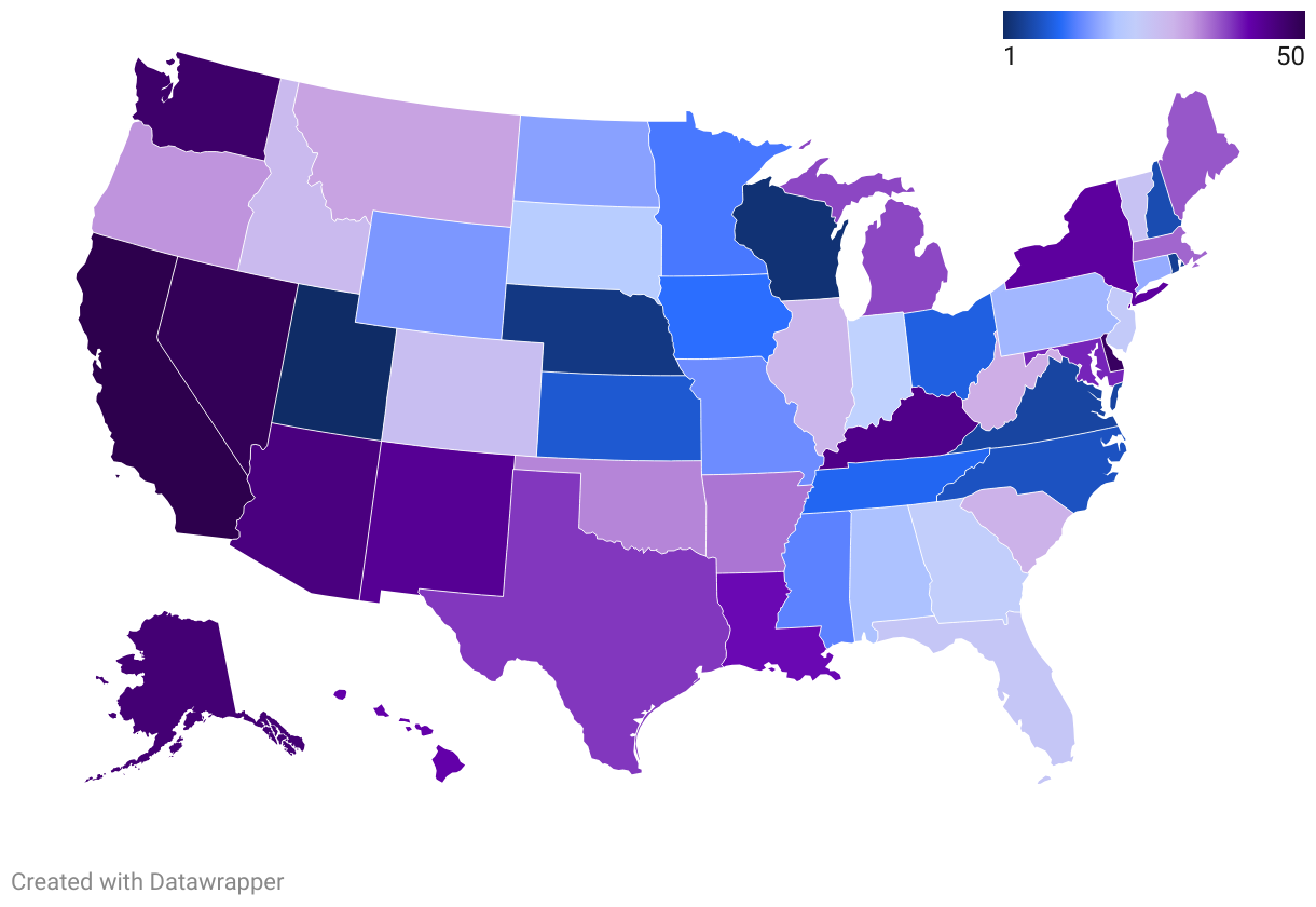 Choropleth map