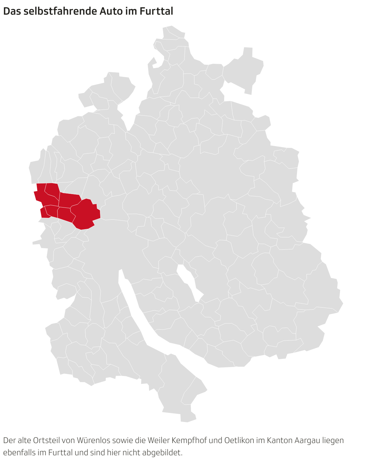 Das selbstfahrende Auto im Furttal (Choroplethen-Karte)