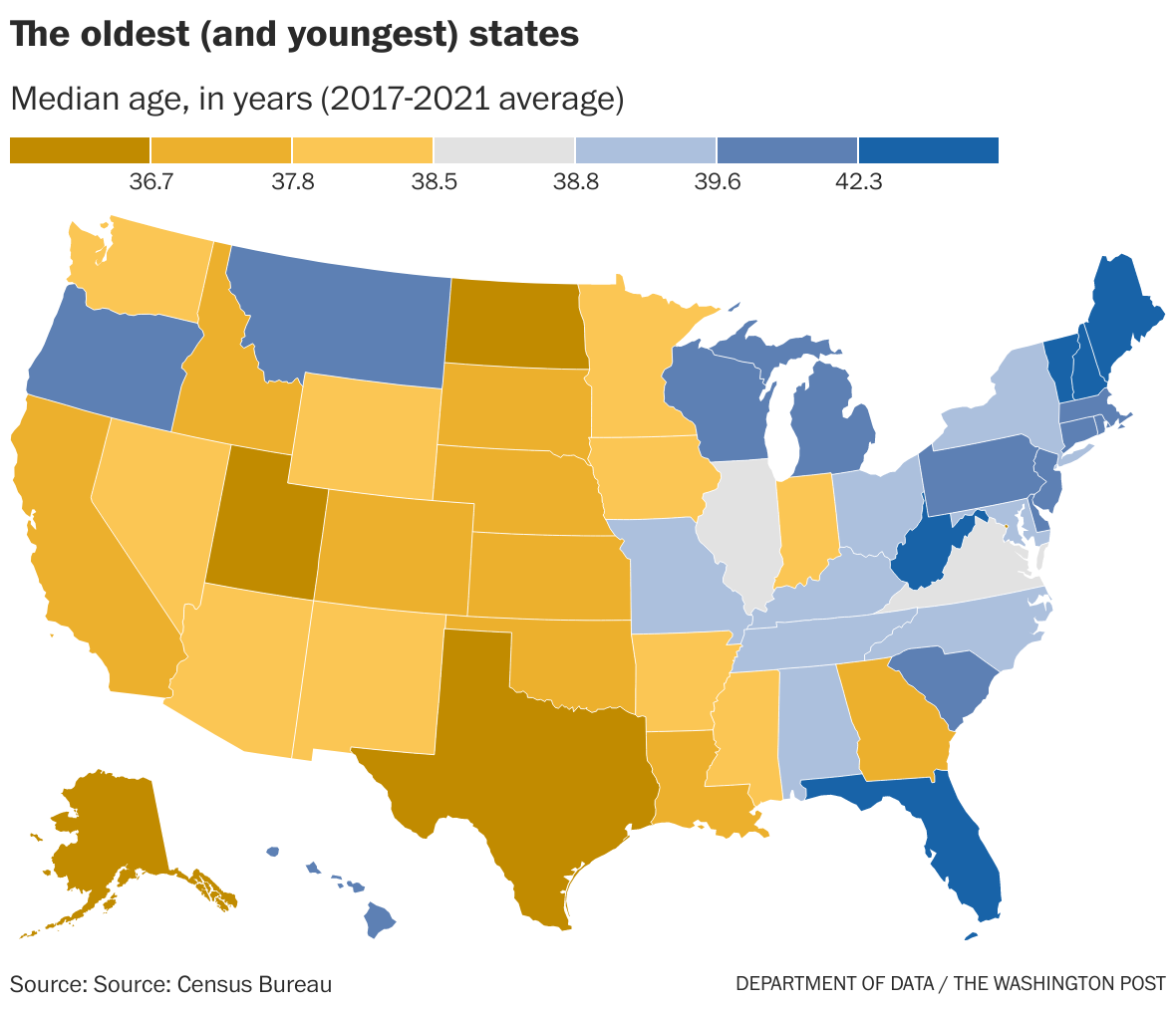 The top retirement states and places where cars outnumber people - The ...