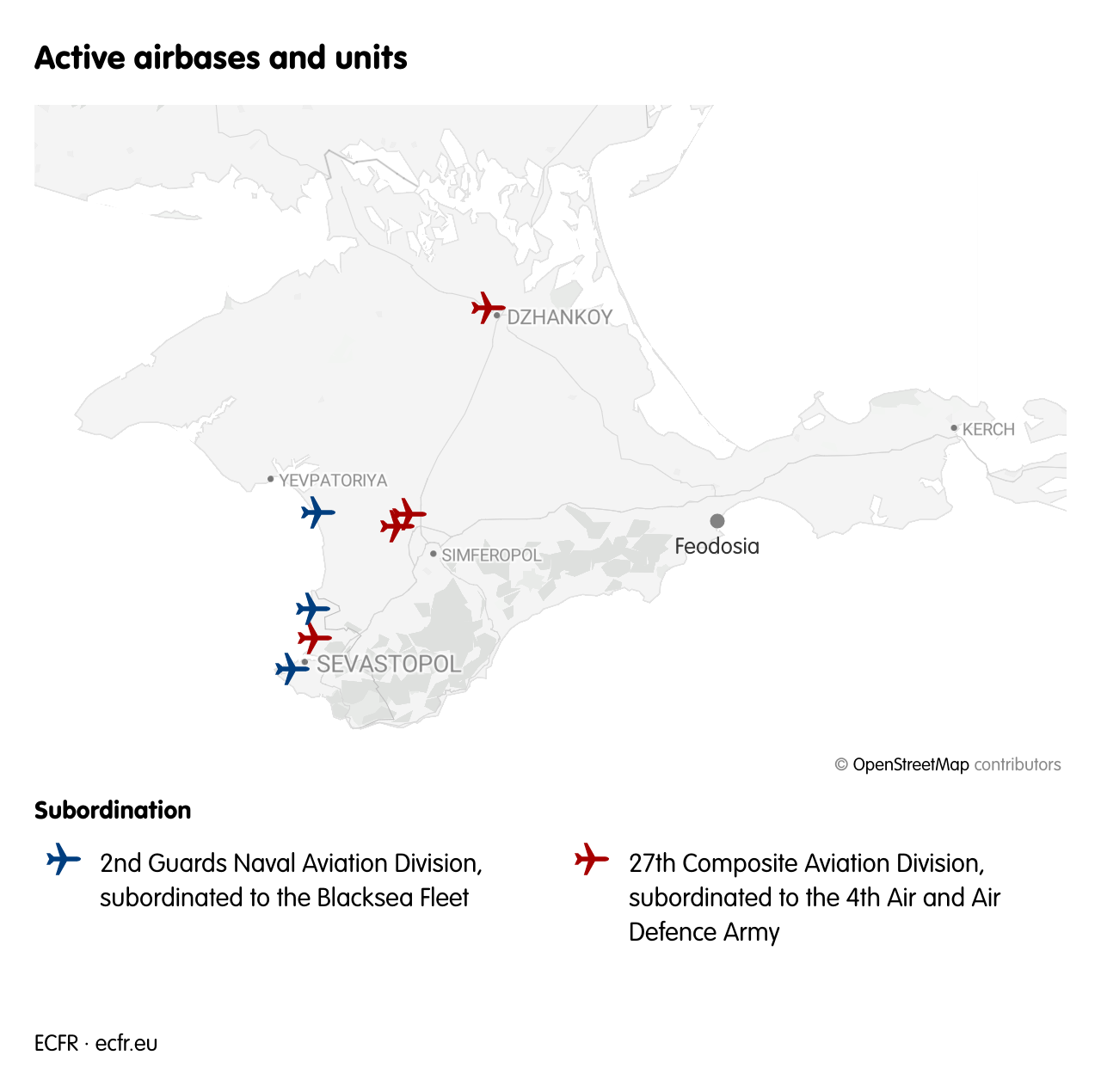 Active airbases  and units
