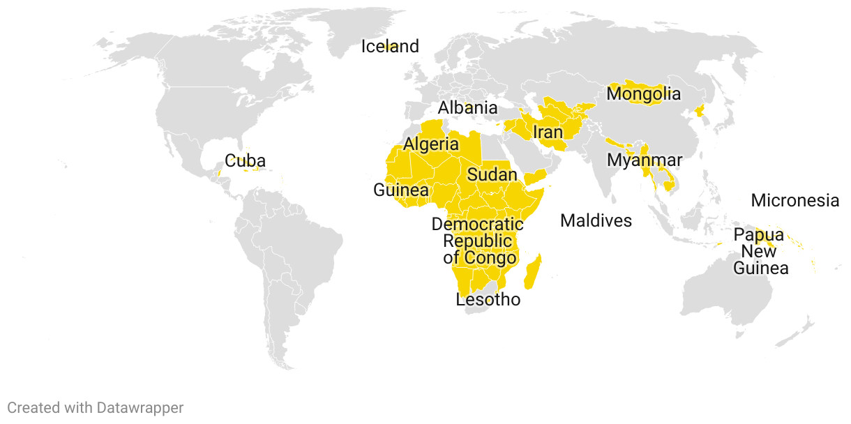 Countries Without McDonald's