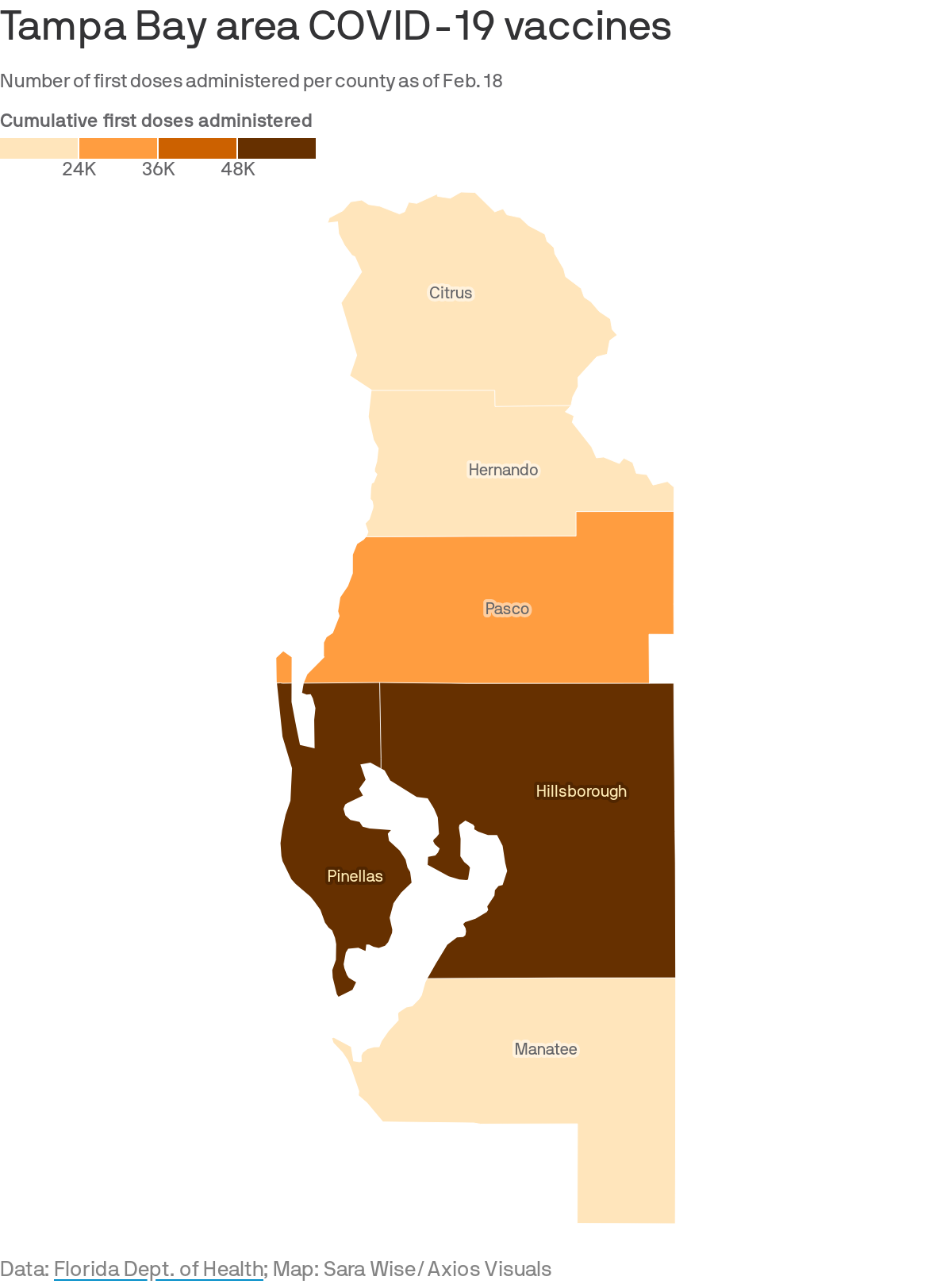 Tampa Bay area COVID-19 vaccines