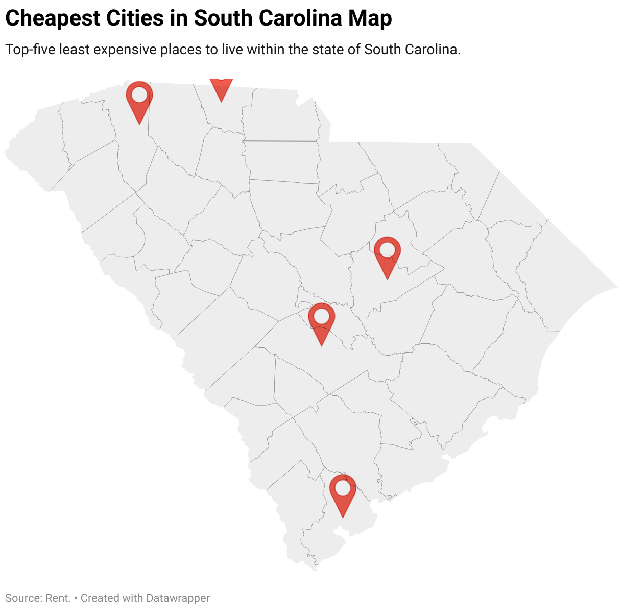 Cheapest Places to Live in South Carolina