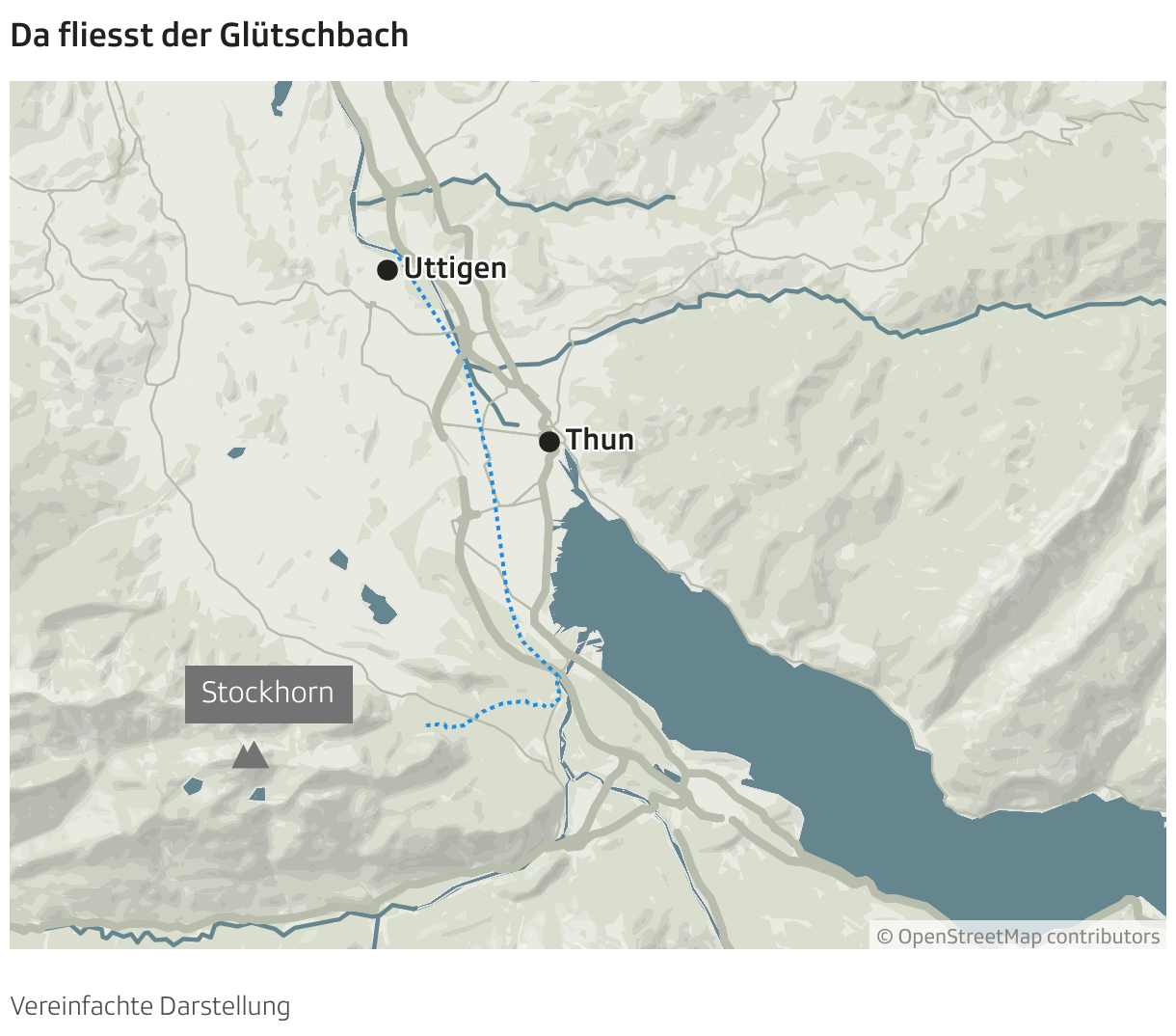 Da fliesst der Glütschbach (Locator-Karte)