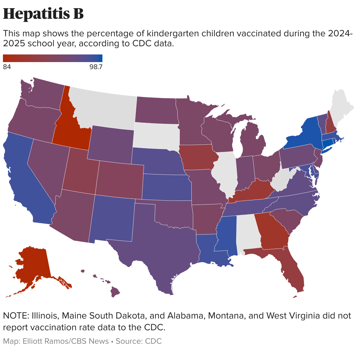 Hepatitis B map